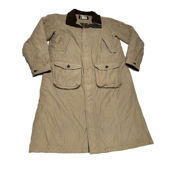 Vintage Women's L.L Bean Long Parka Wool Blend Quilt Lining Thinsulate XXL Tall - Picture 1 of 13